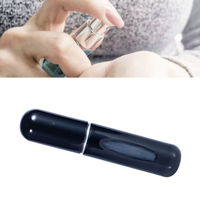 6pcs Refillable Perfume Atomizer Visible Leakproof Metal Empty Spray Bottle