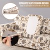Lamberia Printed Sofa Cover for 3 Cushion Couch High Stretch