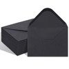 100 Pack Black 4x6 Envelopes, Contour Flap A4 Envelopes for