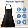 Incisite 12Pack Bib Apron,Aprons Bulk with 2 Pockets,Unisex Apron Bulk
