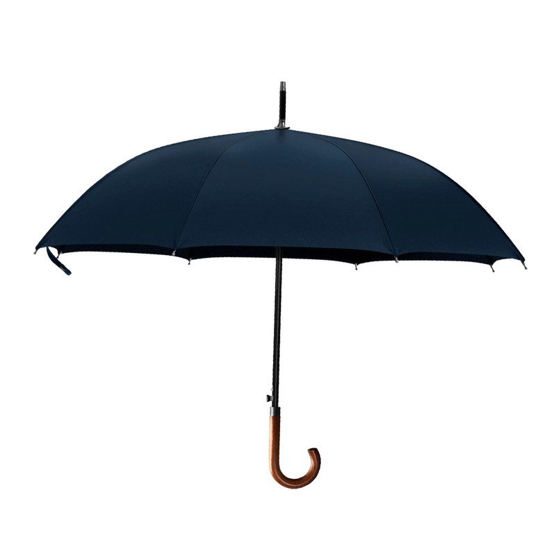 Long Umbrella Long Wooden Handle Windproof Retro Style Water Resistant