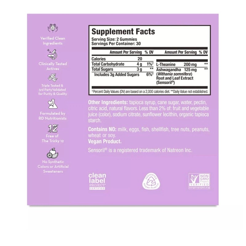 Hum Ashwagandha Gummies Organic Root Extract Supplement Women & Men