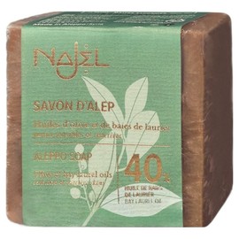 Nagel Face Wash Pore Care Aleppo Soap Laurel Oil 40%, 1 pack, 185g / 나젤 세안 모공 케어 알레포 비누 월계수오일 40%, 1개입, 185g