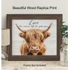 Scottish Highland Cow Wall Art - Inspirational Quotes - Farm