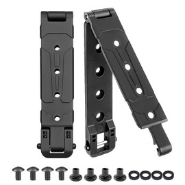 JvBto Molle Clips Tactical Tailor Attachment, Malice Clip Belt/Vest Accessories Molle Straps, Tactica Molle Belt Adapter (2 pcs MOLLE Clip)