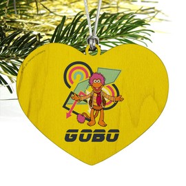 GRAPHICS & MORE Retro 80's GOBO Fraggle Rock Heart Love Wood Christmas Tree Holiday Ornament