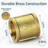 PipeSan Brass Sleeve Fitting 3/4 Inch, 3 Pieces 3/4 Inch