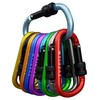 MyIdeaz Carabiner with spring-loaded gate, D shape carabiner set, 80