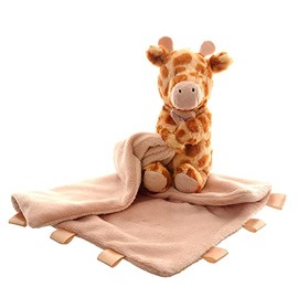 Ziggle Baby - Baby Comforters - Newborn Essentials - Luxurious Softness Machine Washable - New Mum Gifts - Giraffe