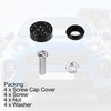 X AUTOHAUX 1 Set Bling Car License Plate Fasteners Screws