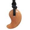 Natural Stone Magatama Necklace Peach Aventurine (1 Piece)