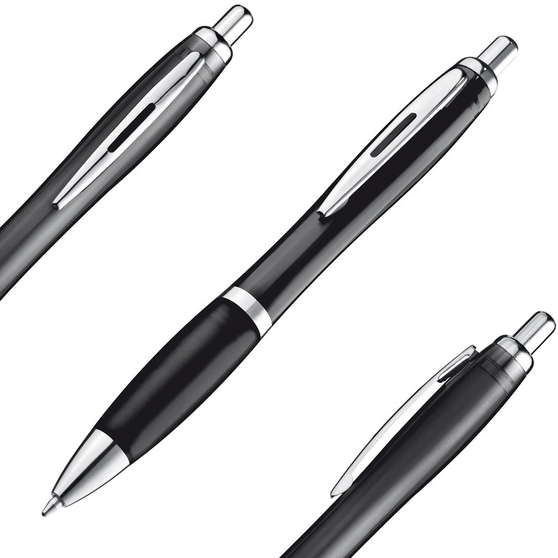 Libetui Pack of 10 Ergonomic Ballpoint Pens Blue Writing Non-Slip