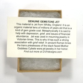 DVH 15g Genune Whitby Jet Fossil Fuel Jewels for Trans Pride & Power (5215)