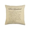 First Amendment United States Constitution Throw Pillow