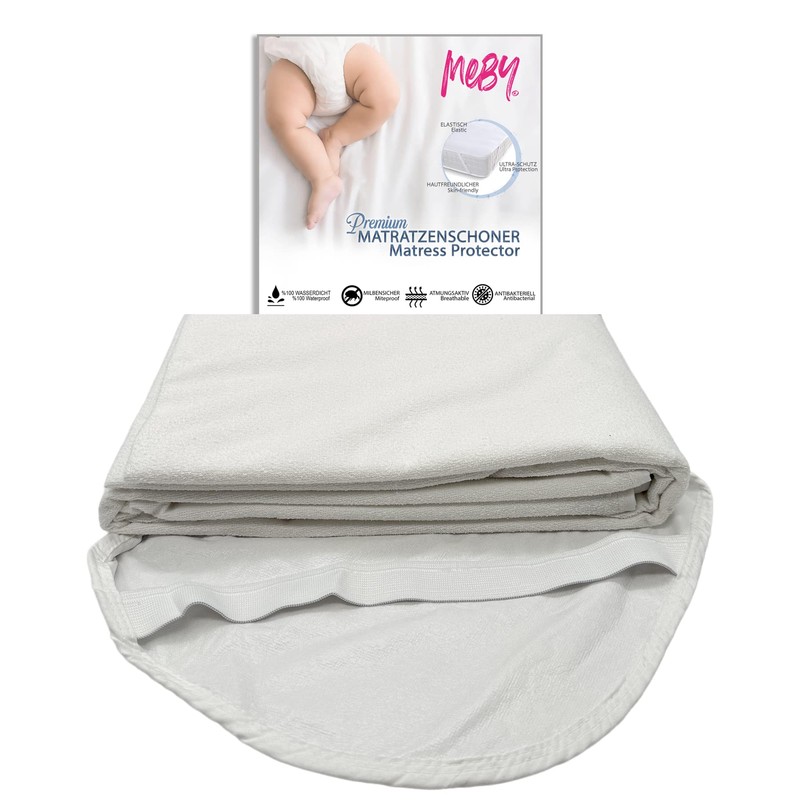 MEBY 70 x 140 cm Waterproof Mattress Protector for Baby.