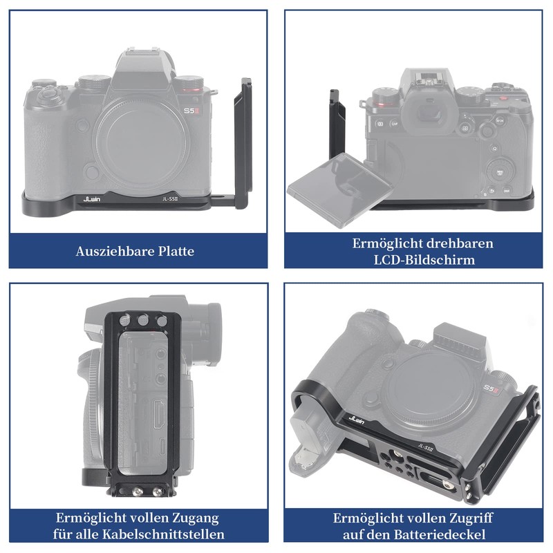 FOTGA Vertical Quick Release Plate L Bracket for Panasonic Lumix