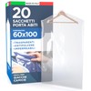 Sacchetto Porta Abiti Busta Copriabito da Guardaroba Plastica Impermeabile