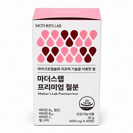 Mother's Lab Premium Iron Lipoper 60 Tablets Feminine Iron Supplement / 마더스랩 프리미엄 철분 리포퍼 60정 여성 철분제