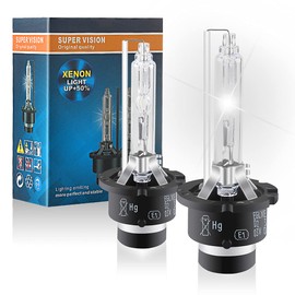 Sidaqi D2S HID Xenon Bulbs 35W 6000K 12V Replace The Bulb for HID Xenon Headlight Kit Xenon White-Pack of 2