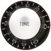 SCUD Hat Knob, Metal Top, Tone, Millimeter Black/Silver Cap KB-130T