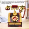 Dial Telephone Shaped Music Box Exquisite Retro Music Jewelry Box
