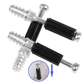 FOCCTS 50 Pieces Furniture Hardware Furniture Connector Set Sleeve Screws Furniture Connection Screws Sleeve Screws M6 Connection Screws Body Connector Screw for Furniture Wardrobe Drawer