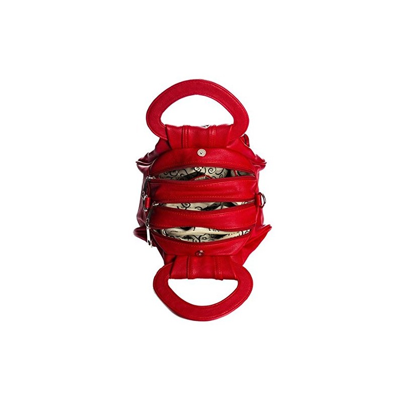 Bow Style Grab Handbag-Black-Small