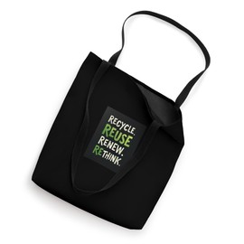 RECYCLE. REUSE. RENEW. RETHINK. Sustainable Environmental Tote Bag