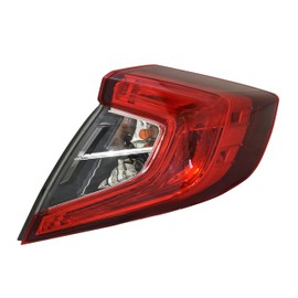 Tail Lamp Replacement for Honda 2016-2021 Civic Sedan LED Tail Light Assembly with Bulb Rear Outer Right/Passenger Side, DOT & SAE Compliant, OEM: 33500-TBA-A01, Partslink: HO2805110