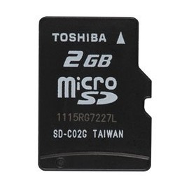 Toshiba Micro SD Card 2GB SD-MJ002G