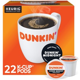 Dunkin' Donuts Midnight Single-Serve Coffee K-Cup®, Carton Of 22