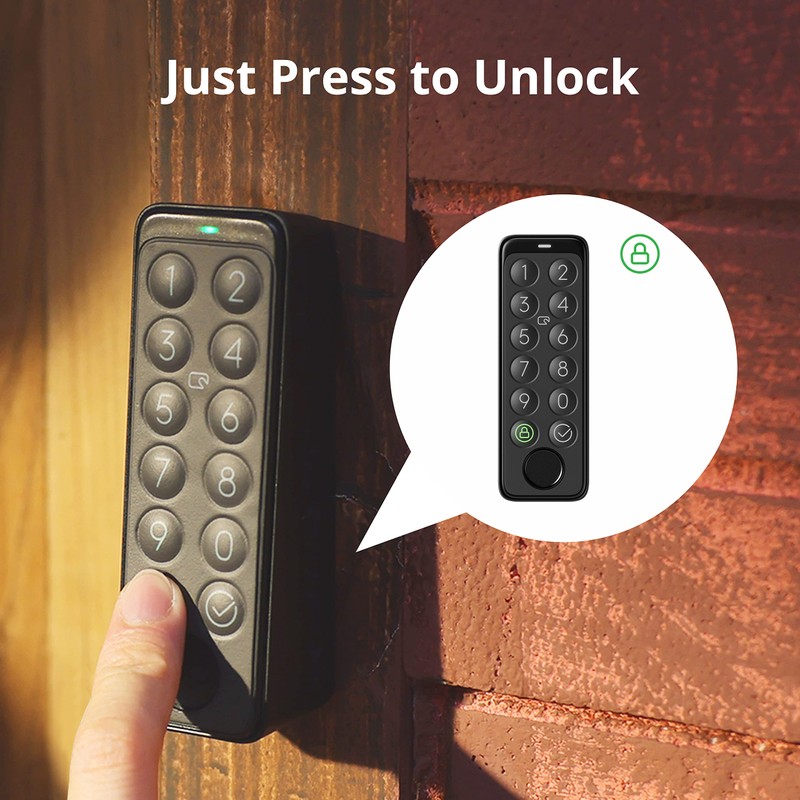 SwitchBot WiFi Smart Lock with Keypad Touch, Fingerprint Keyless Entry