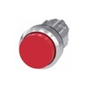 Siemens 3SU10500BB200AA0 Pushbutton, 22mm, Metal, Momentary, Extended, Red