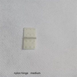 skrnrhrery Nylon Hinges, 3 Sizes - Suitable for RC & Model Airplane Parts - Square Loose-Leaf 16-Pack (Medium 0.631.14 inches)