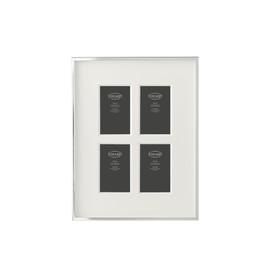 EDZARD Napoli Photo Frame for Photos 4 x 5 x 8 cm Elegant Silver-Plated Tarnish-Resistant with 2 Hangers