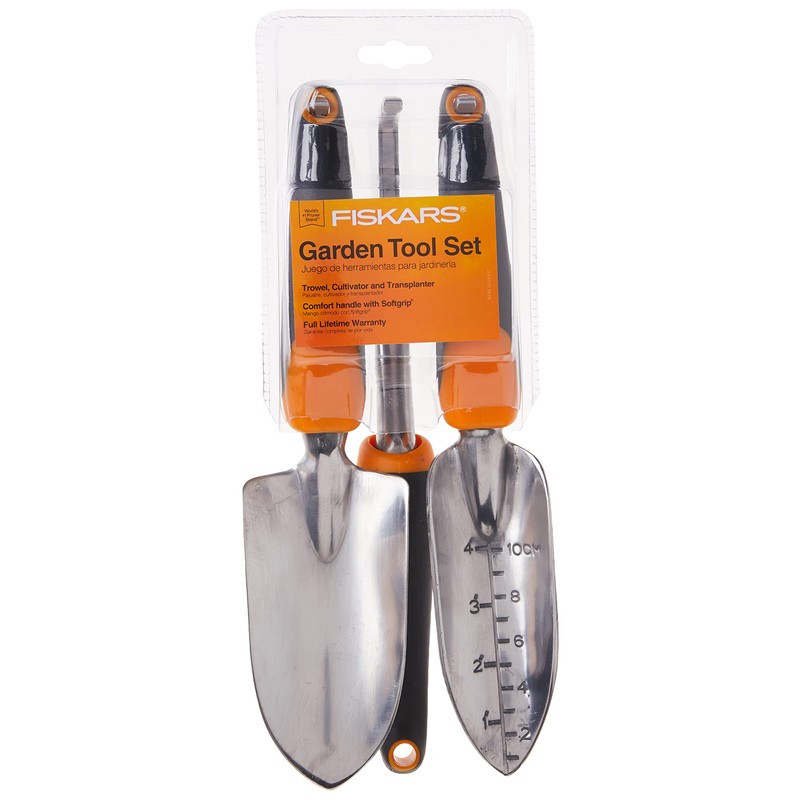 Fiskars Fiskars 384490-1001 Ergo Garden Tool Set, Regular Package, Black/Orange