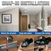 Air King 90 CFM 3.0 Sones Ceiling Mounted Snap-In Installation