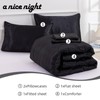 A Nice Night 5PCS Satin Silky Soft Quilt Luxury Super
