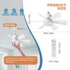E27 socket ceiling fan light with Safety rope, energy-saving ceiling