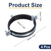sourcing map 4 Pcs Split Ring Pipe Hanger, 100mm/3.94inch Adjustable
