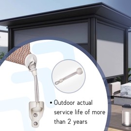 Universal Sunshade Replacement kit Bungee Jumping kit, Sunshade Strap, Weather Resistance, Compatible with Coolaroo Exterior Roller Blinds, Outdoor louvers, and Outdoor Roller Blinds