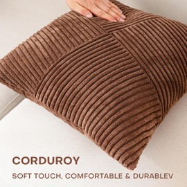 ZSkogur Juego de 2 Fundas de Cojín Decorativas de 50x50 Cm para Sala de Estar Estilo Bohemio, Decoración Rústica para El Hogar, Fundas de Cojín de Primavera para Sofá Cama, Fundas de Cojín de Pana Sua