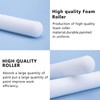 Mister Rui Foam Paint Roller Cover, 6 Inch Sponge Paint