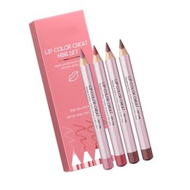 Juego de lápices delineadores de labios, 4 Uds, resistente agua, lápiz labial mate, pastas, suministros de maquillaje                                 