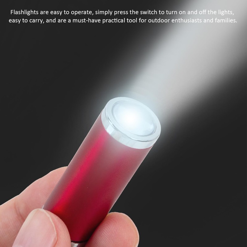 EPCDBBRT 12 Pieces Mini Flashlight, Kids Flashlight With Carabiner, Flashlight