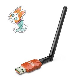 Class 1 Long Range Bluetooth Adapter for PC, QGOO USB Bluetooth Adapter for PC 5.3+EDR, Bluetooth Dongle Bluetooth Receiver Support Windows10/8.1/8/7（orange-238）