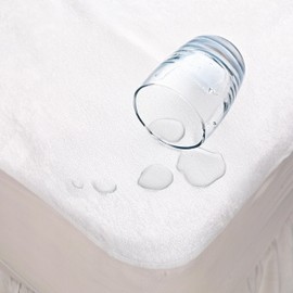 Linens Limited - Three Quarter Waterproof Mattress Protector, Anti Allergy Terry Towelling Mattress Cover, Soft and Luxurious, Durable, Easy to Clean