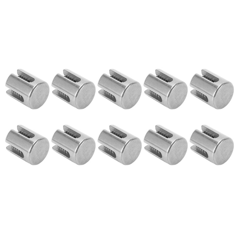 10Pcs Cross Cable Clamps 316 Stainless Steel Railing Wire Rope