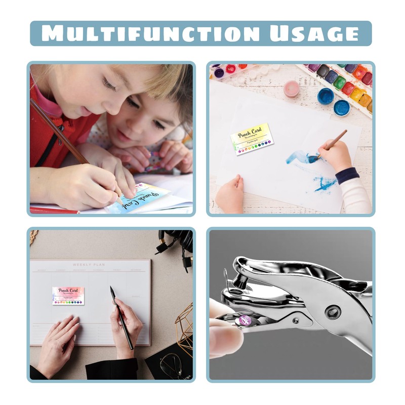 300 Pack Reward Punch Cards, Classroom Incentives Punch Card with