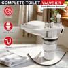 Avenuebool Anti Siphon Toilet Fill Valve Assembly, Toilet Fill Valve